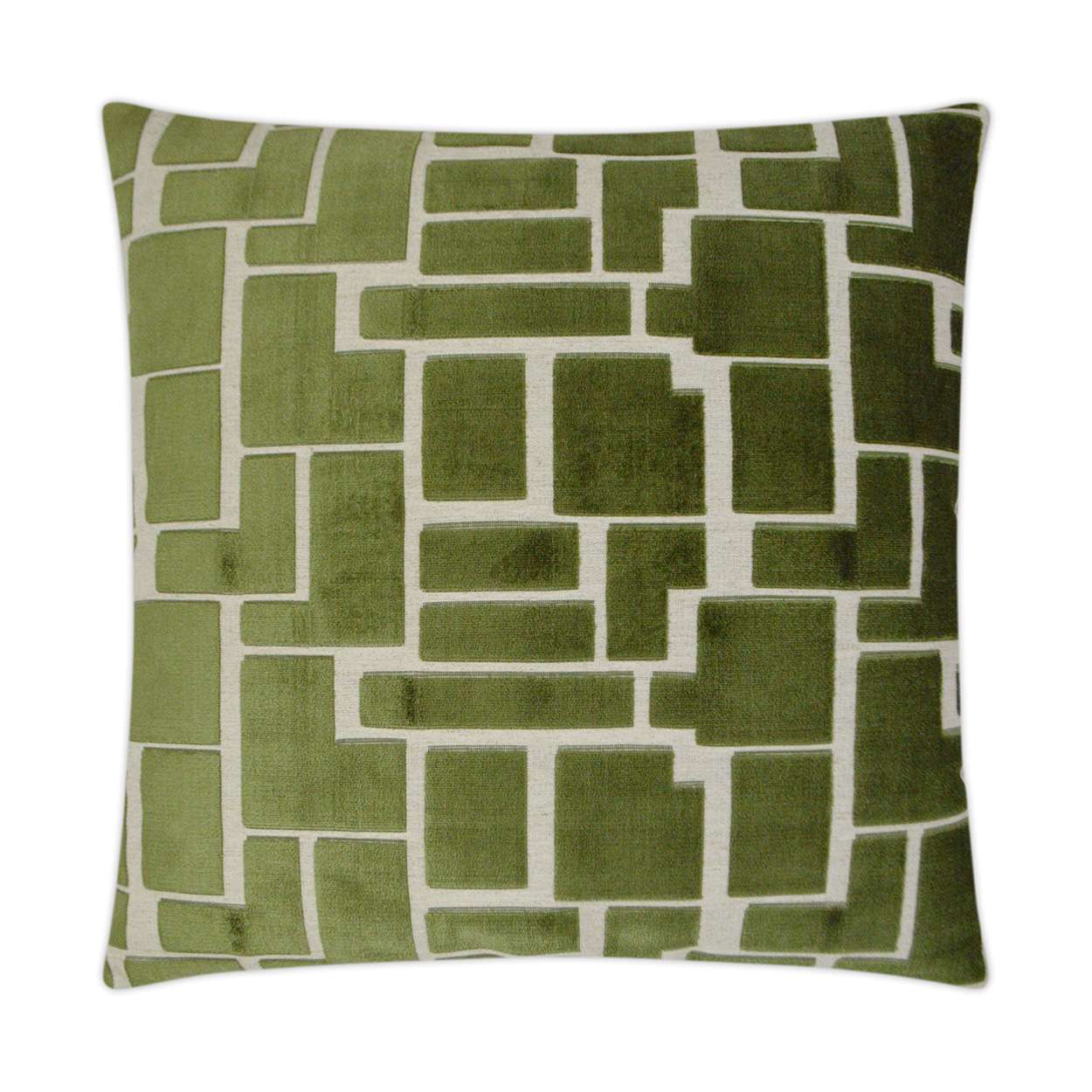 Aura Olive Throw Pillow 22x22