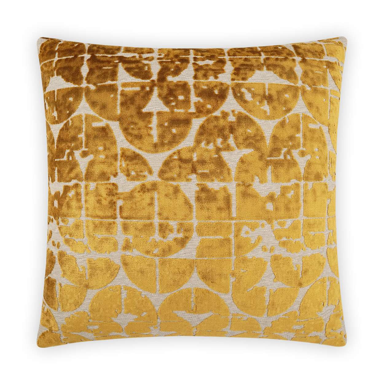 Bravura Gold Throw Pillow 22x22