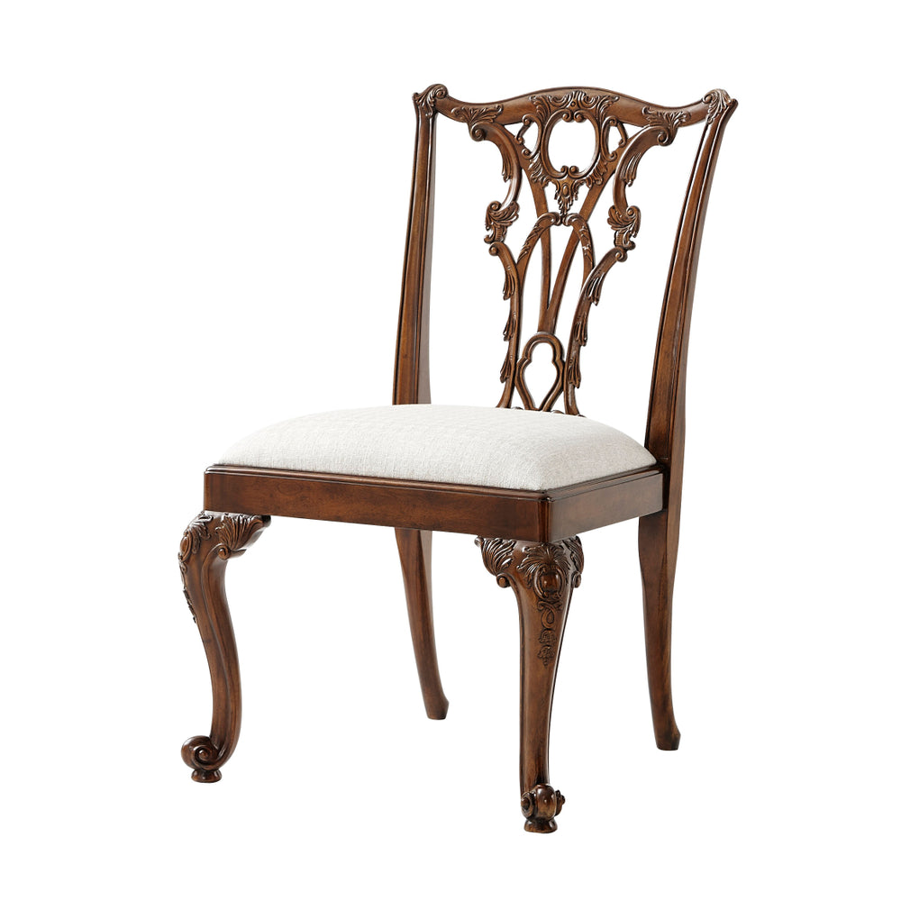 Seated In Rococo Splendour Side Chair