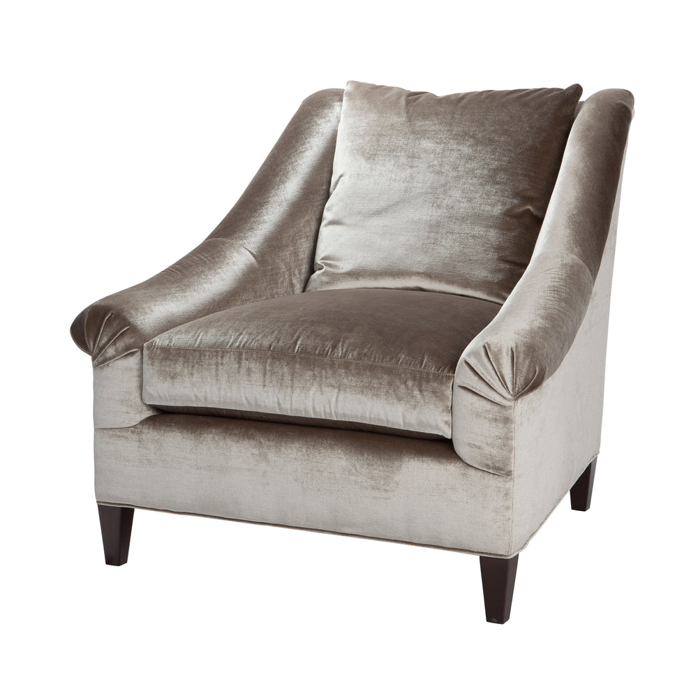 Marquette Loose Back Exposed Leg Chair