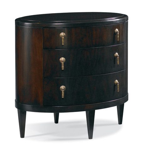 Oval Bedside Table