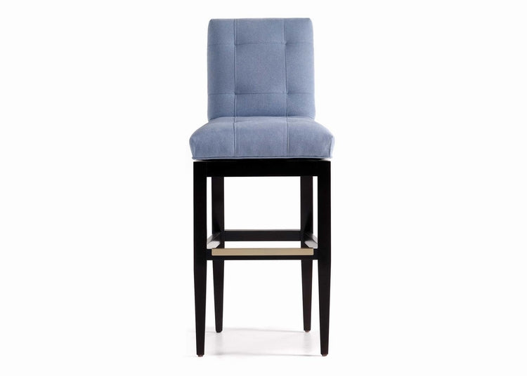 Mann Tufted Memory Swivel Barstool