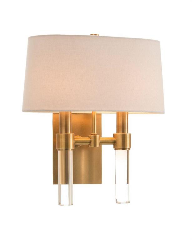 Glass Rod Two-Light Wall Sconce