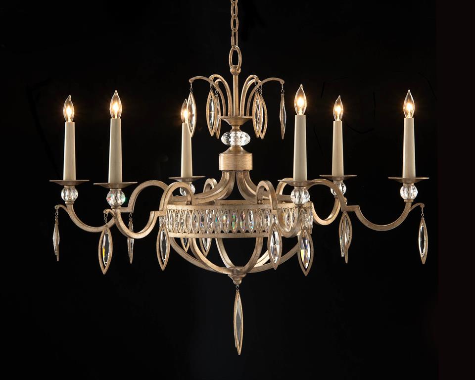 Marquise Crystal Six-Light Chandelier