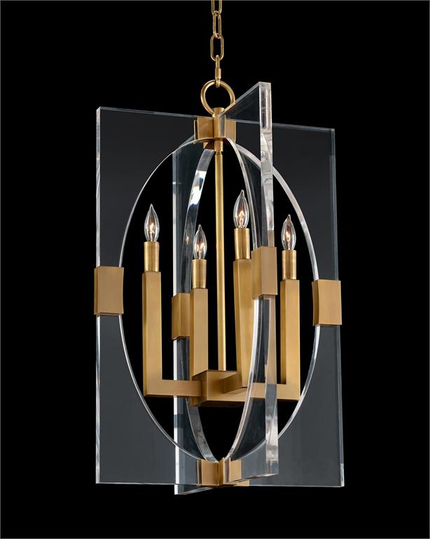 Acrylic Frame Four-Light Pendant