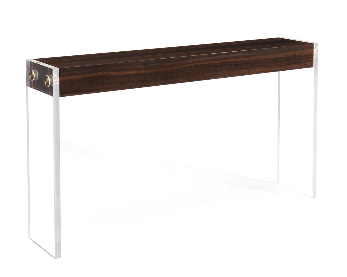 Aristar Console Table in Smoked Eucalyptus