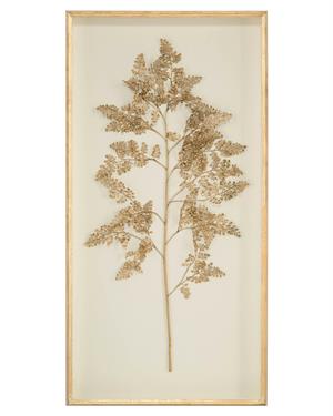 Golden Frond on Ivory II