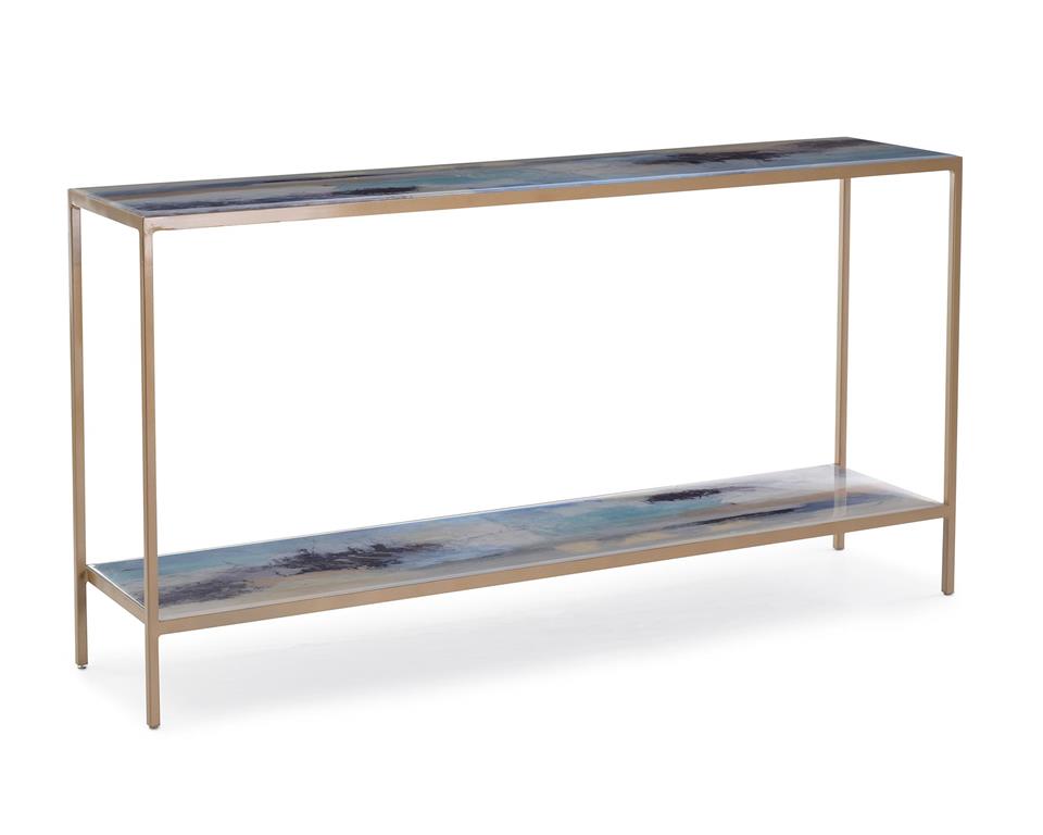 Susan Godwin's Miles Apart Sofa Table with Shelf