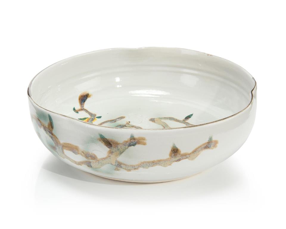 Twigs and Teal Bowl I