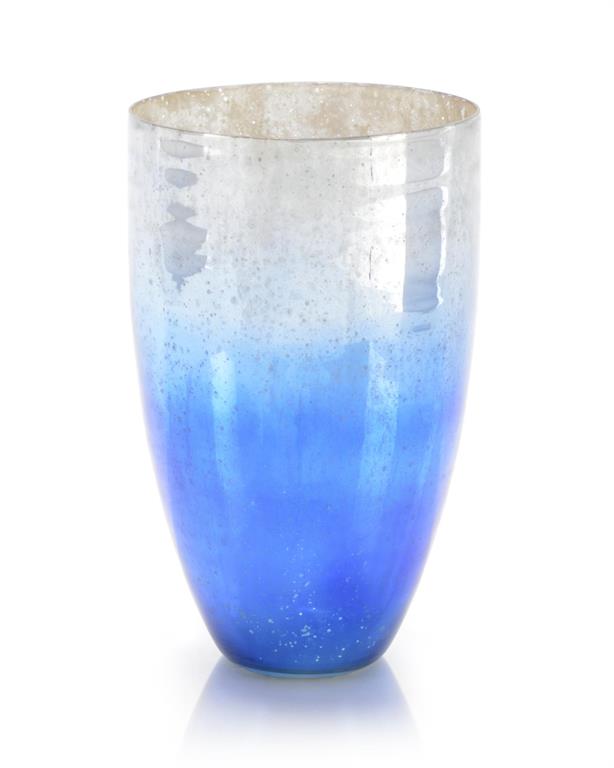 Starry Blue Glass Vase