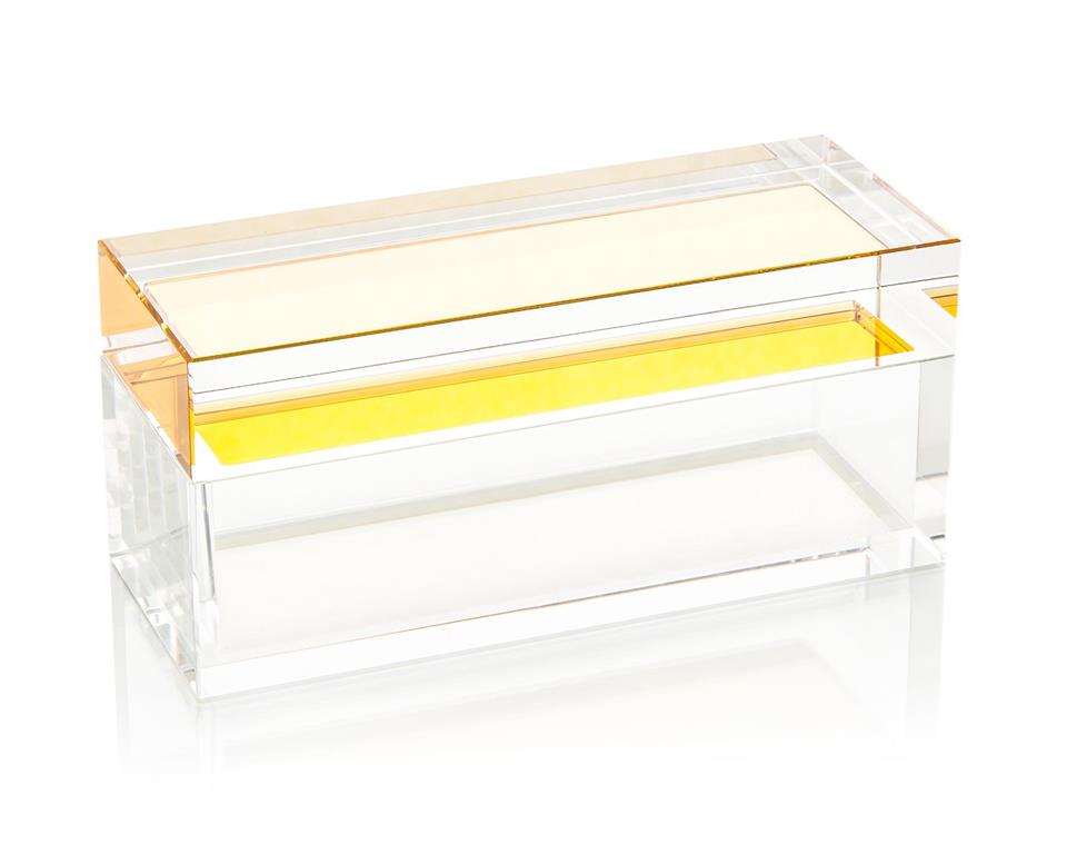 Saffron Yellow Crystal Box