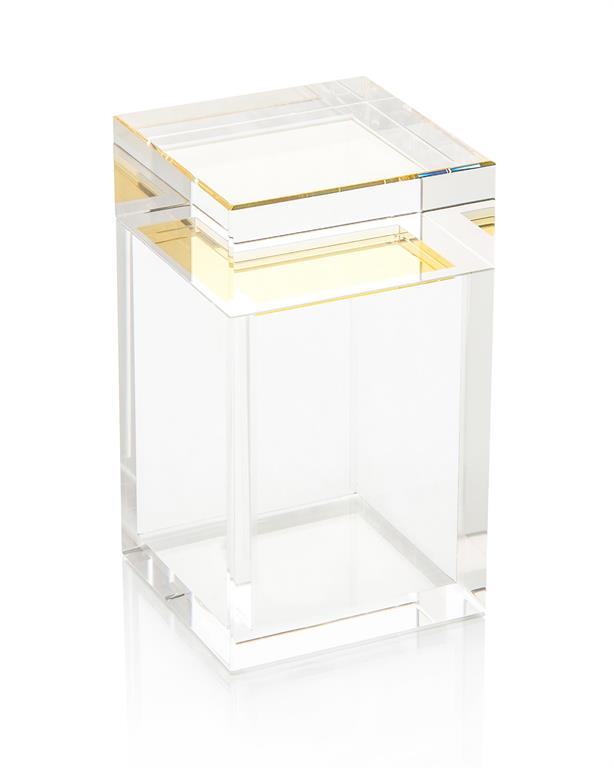 Saffron Yellow Tall Crystal Box