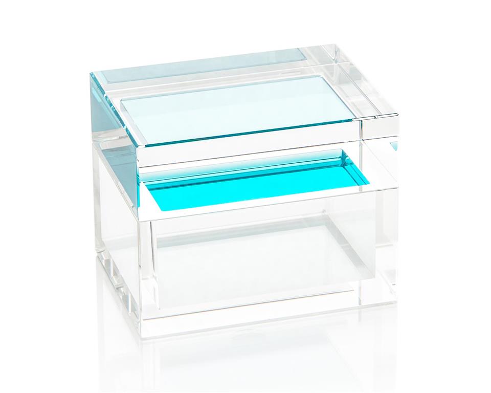 Aqua Petite Crystal Box