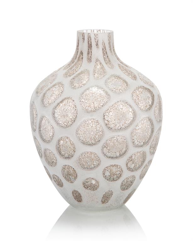 The Look of Quartz Handblown Glass Vase