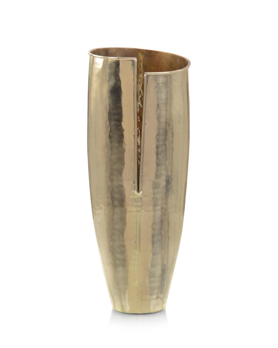 Sleek Brass Vase II