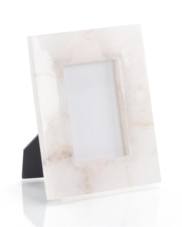 White Translucent Agate Picture Frame