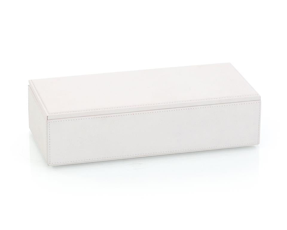 Simply Elegant White Leather Box