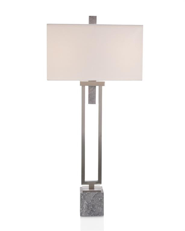 Stately in Grey Marble Table Lamp