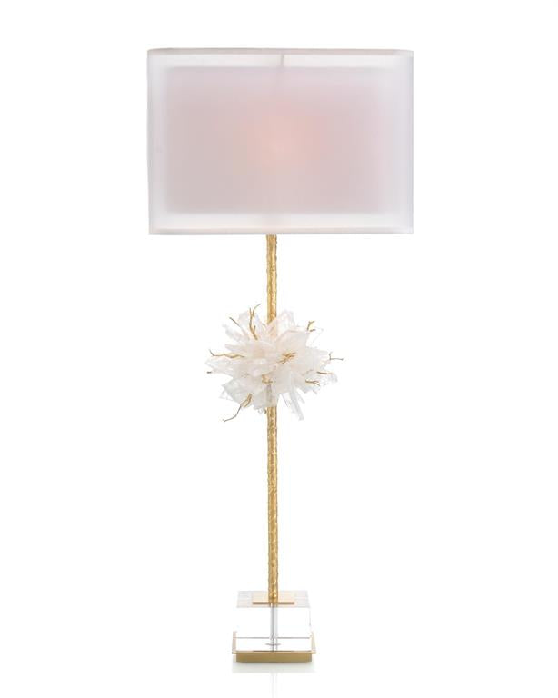 Organic Calcite and Twig Ball Table Lamp