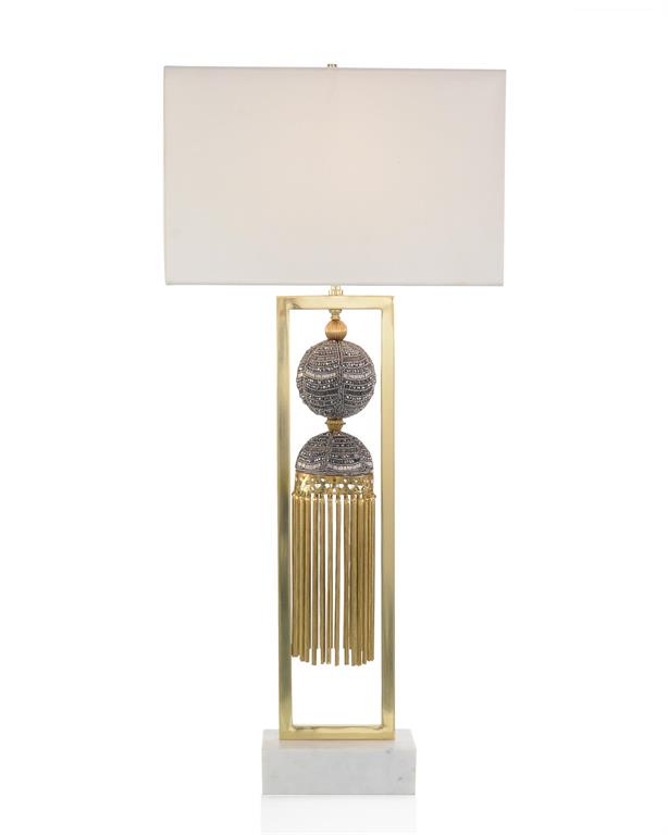 Braided Tassel Table Lamp