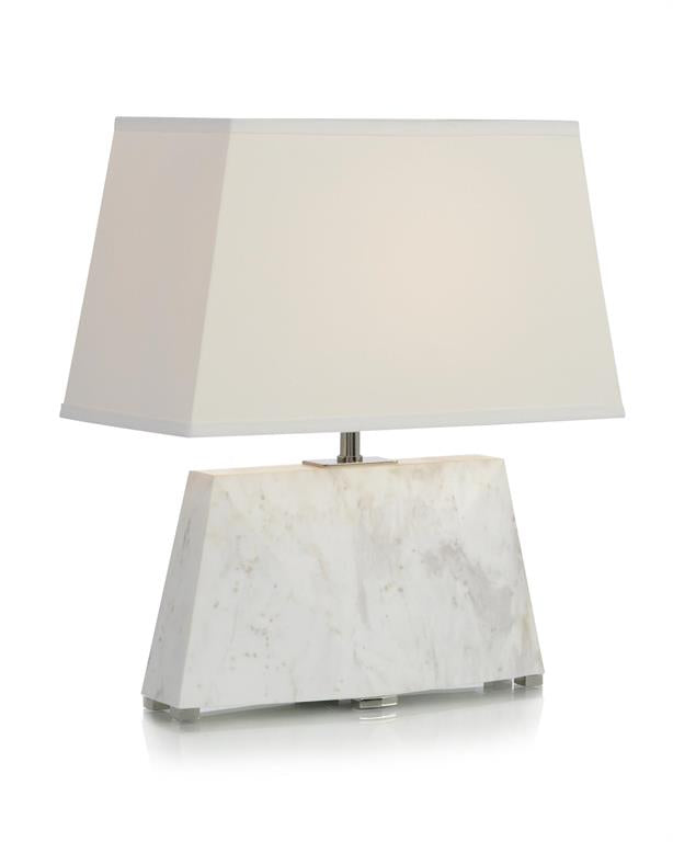 Cream and Grey Monument Accent Lamp