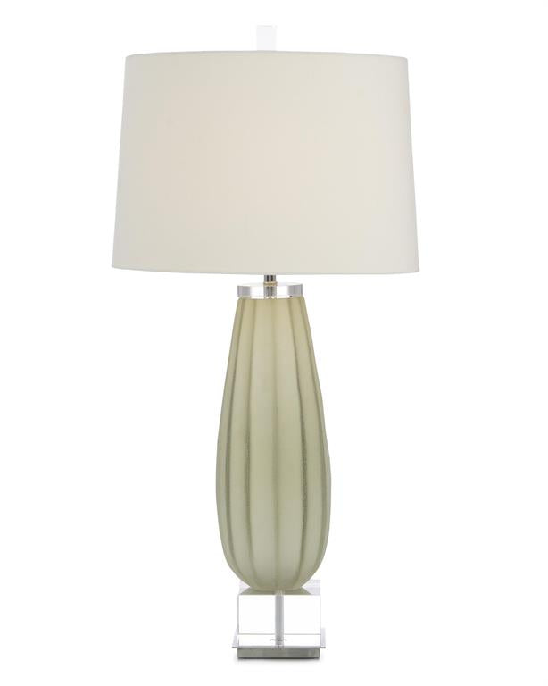 Shades of Soft Grey-Green Table Lamp