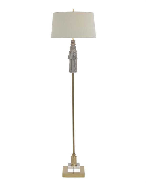 Fabric Tassel Floor Lamp