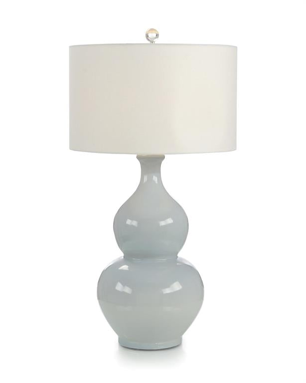 Soft Blue Crackle Glaze Ceramic Table Lamp