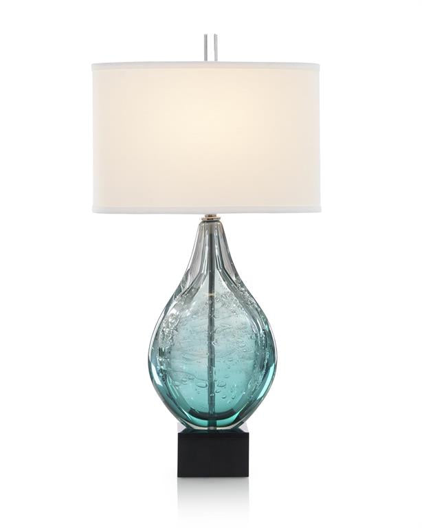 Light Azure Art Glass Table Lamp