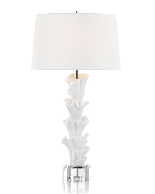 White Sculptural Table Lamp