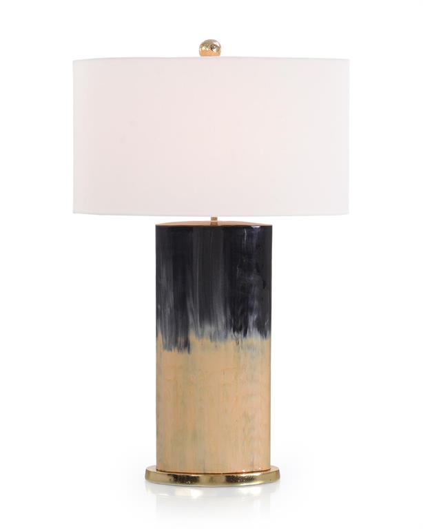 Onyx and Metallic Gold Table Lamp