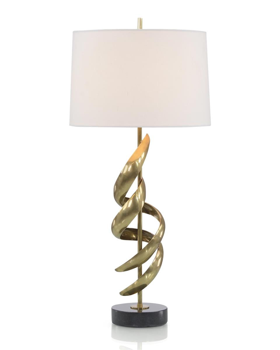 Ribbon Table Lamp in Brass