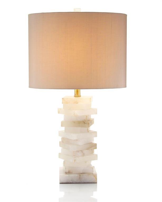 Alabaster Block Lamp