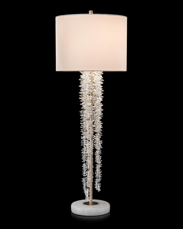 Cascading Crystal Waterfall Table Lamp