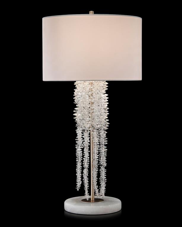 Cascading Crystal Waterfall Table Lamp