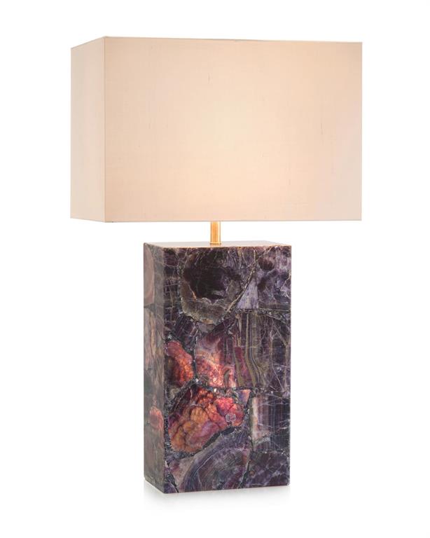 Rectangular Fluorite Table Lamp