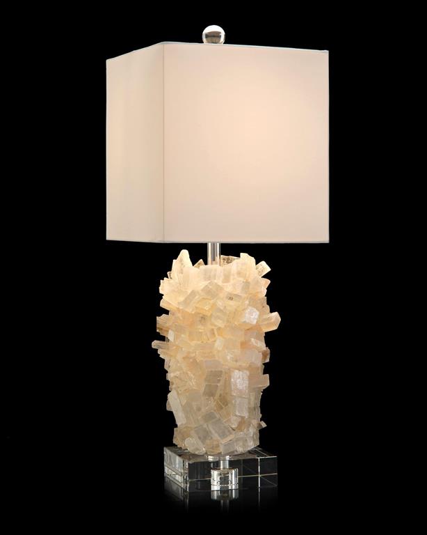 Tiered Calcite Table Lamp