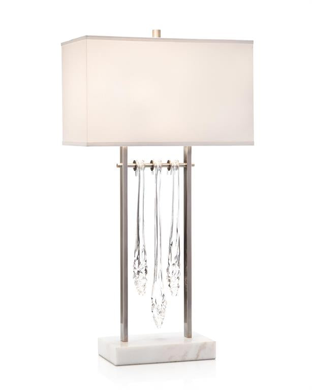 Glass Drops Contemporary Table Lamp