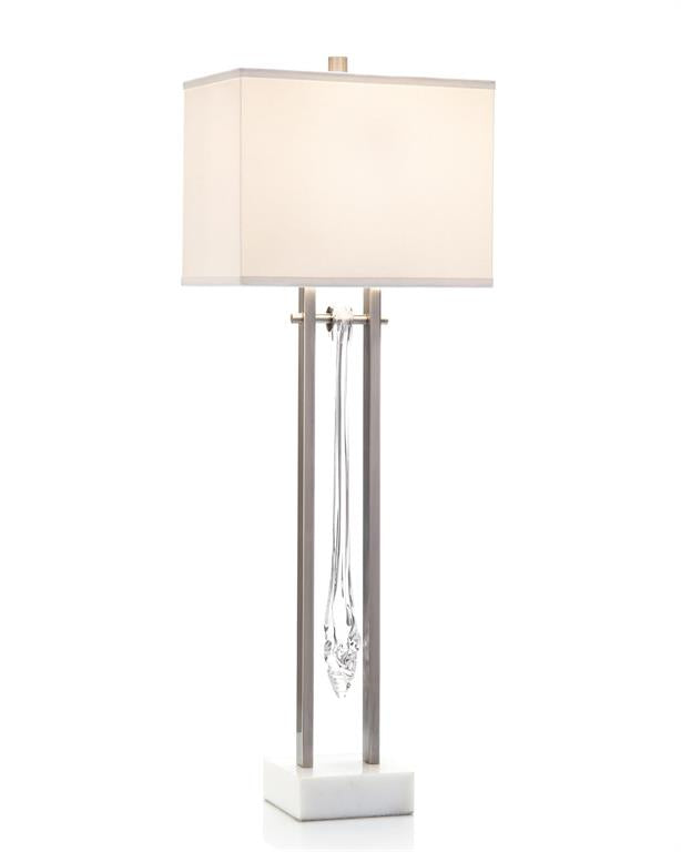 Glass Drops Contemporary Buffet Lamp