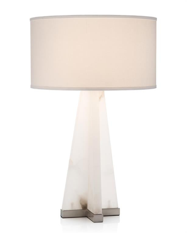 Sculptural Alabaster Table Lamp