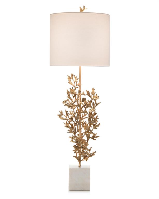 Brass Botanical Table Lamp