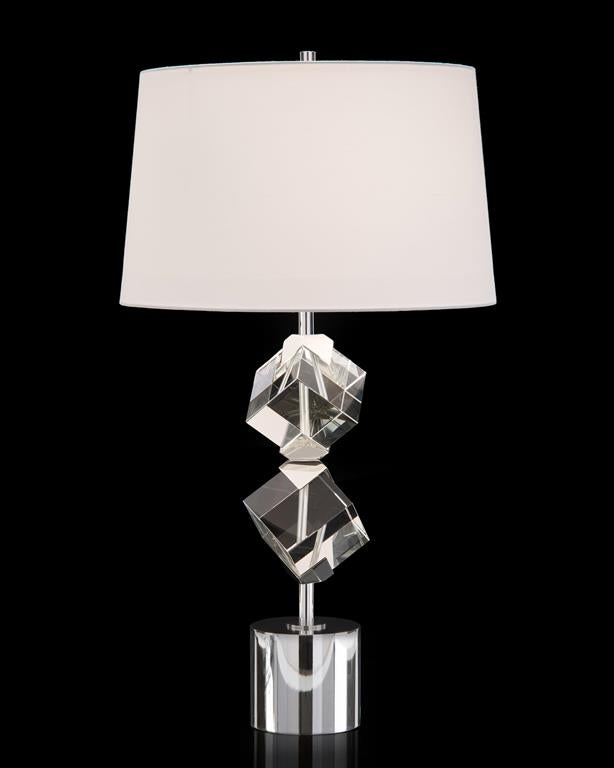 Crystal Cube Table Lamp