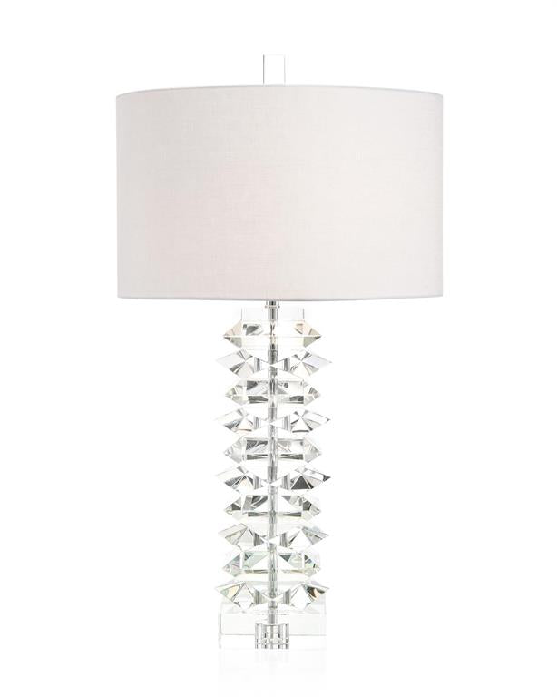 Stacked Crystal Table Lamp