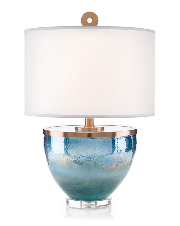 Islamorada Blue Glass Table Lamp