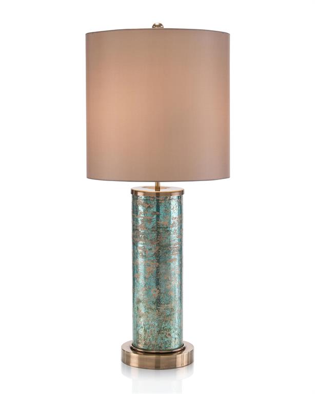 Emerald Brass Table Lamp