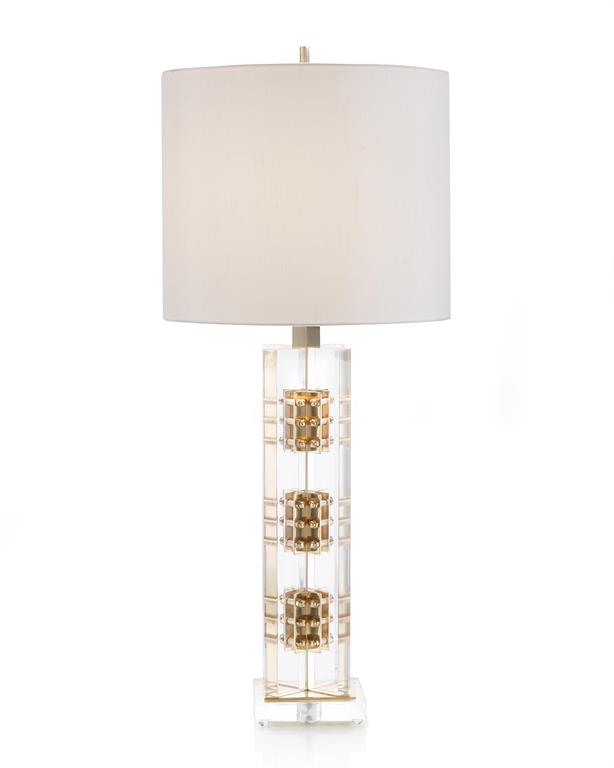 Brass and Acrylic Table Lamp