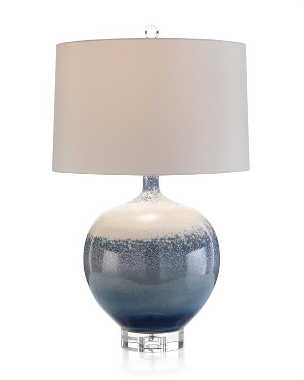 Sea and Surf Porcelain Lamp