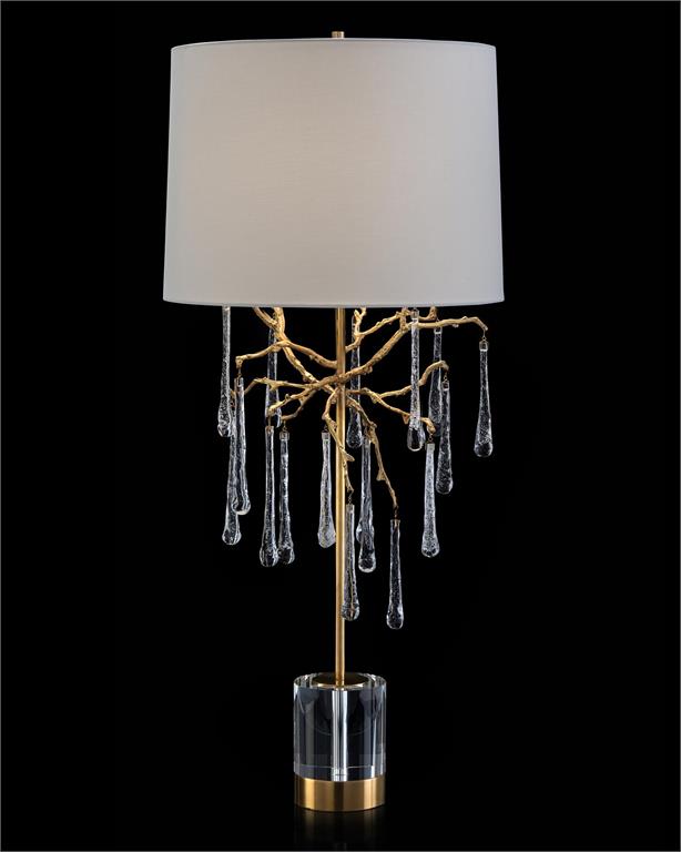 Branched Crystal Table Lamp