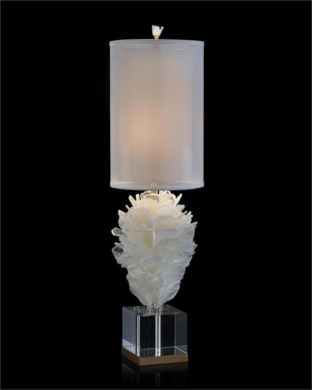 Windowpane Selenite Bloom Accent Lamp