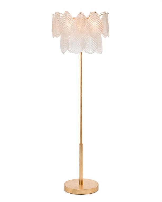 Frosted Glass Petal Floor Lamp